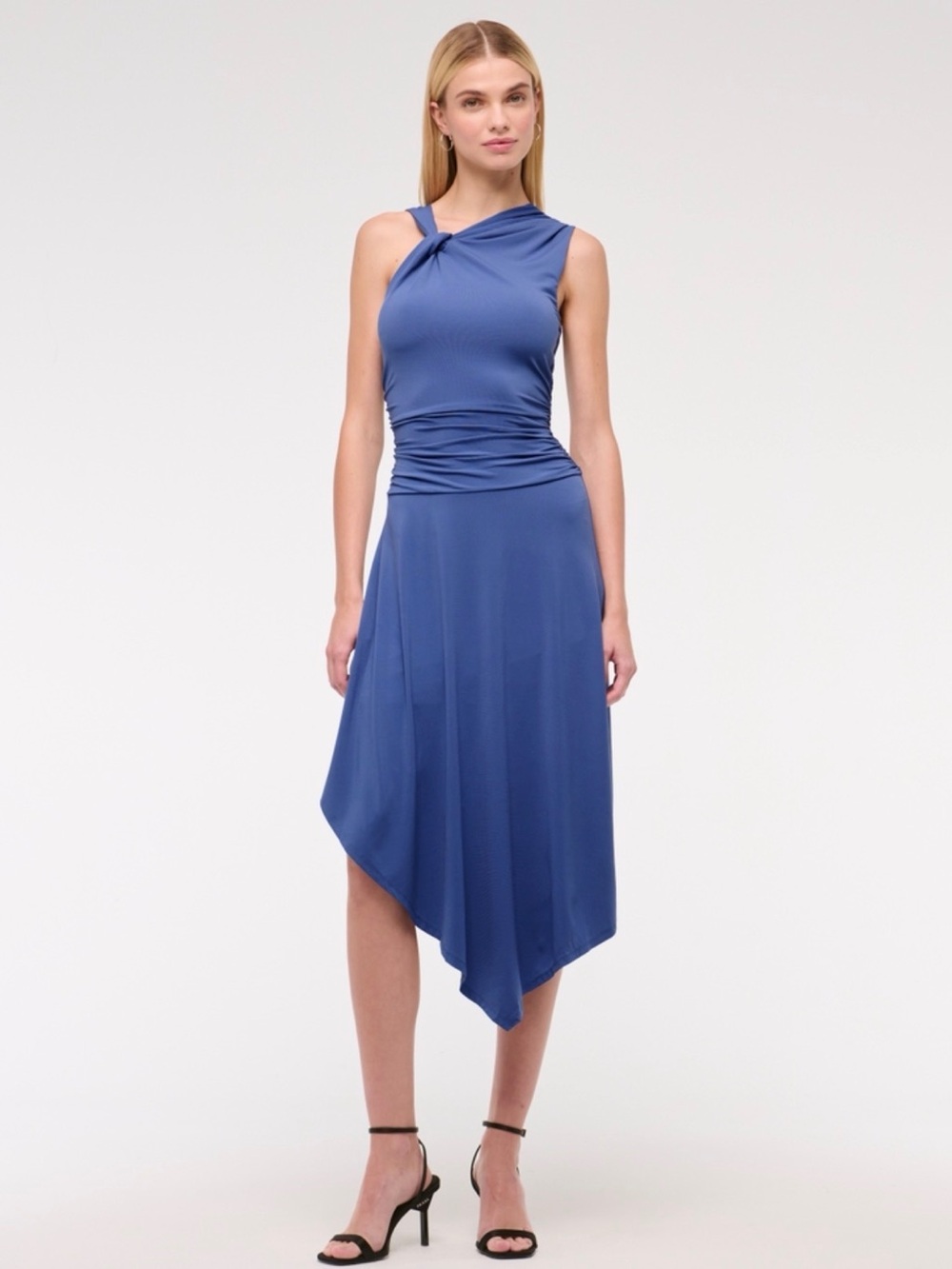 NWT Abercrombie & Fitch Asymmetrical Knit Midi Dress